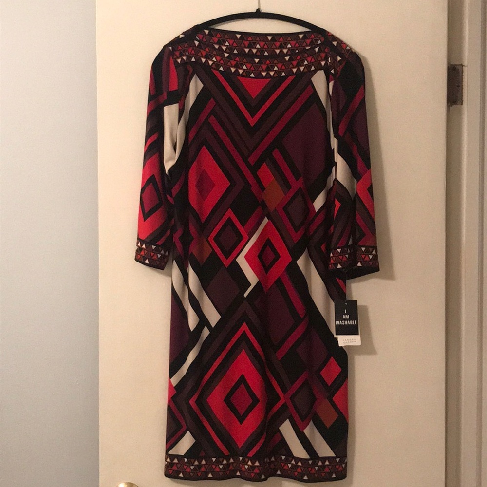 Sandra Darren Multicolored Dress, Size 14, New